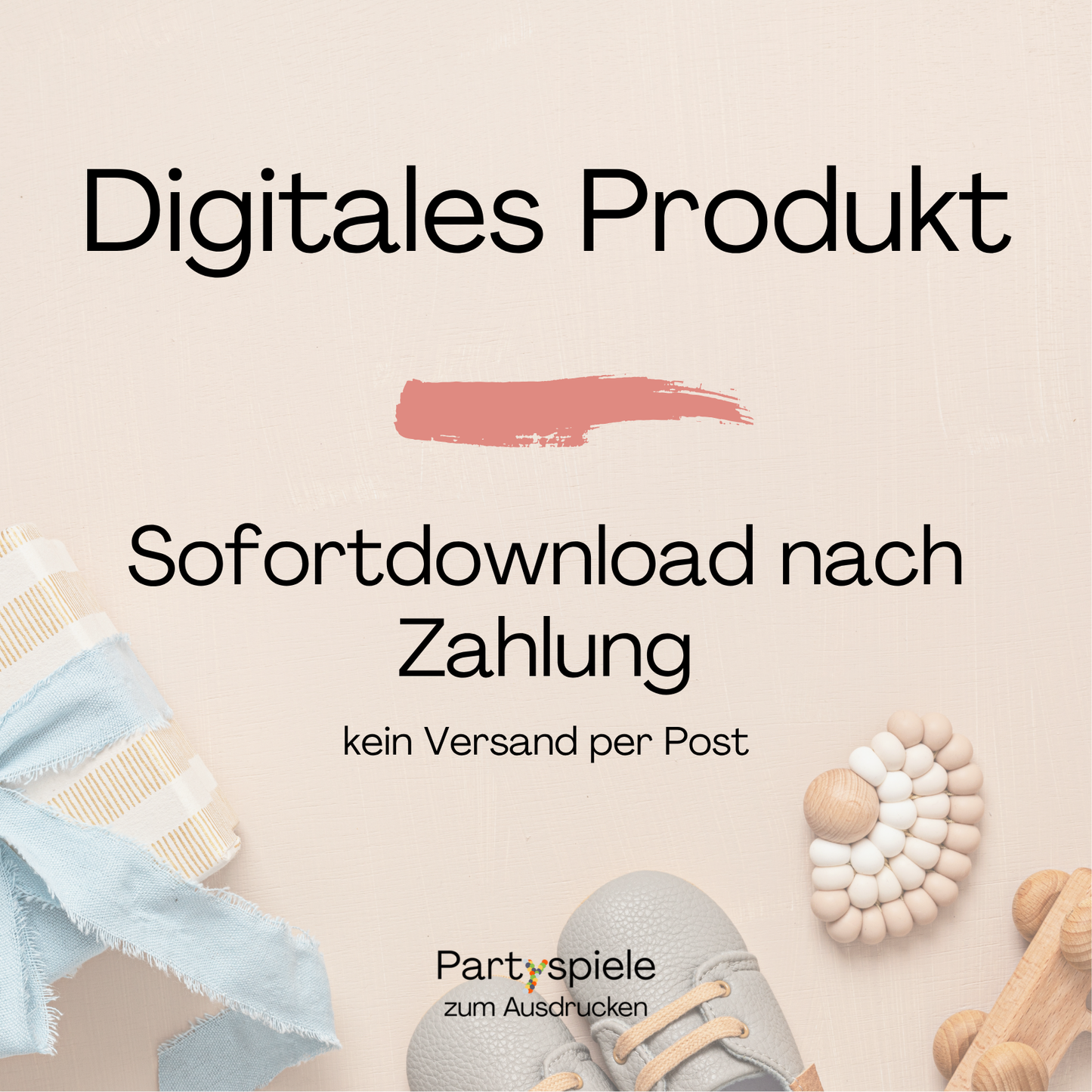 Du kaufst ein rein digitales Produkt zum Herunterladen und selbst Ausdrucken