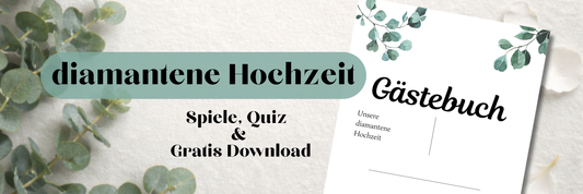 Spiele zur Diamantenen Hochzeit: lustige Ideen, Quiz & Gästebuch