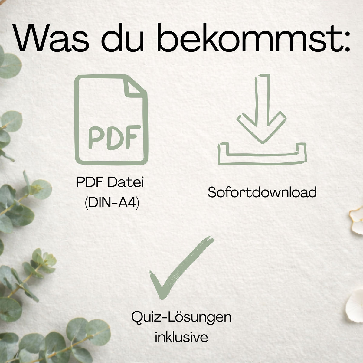 Grafik „Digitales Produkt": Sofortdownload nach Zahlung, kein Versand per Post