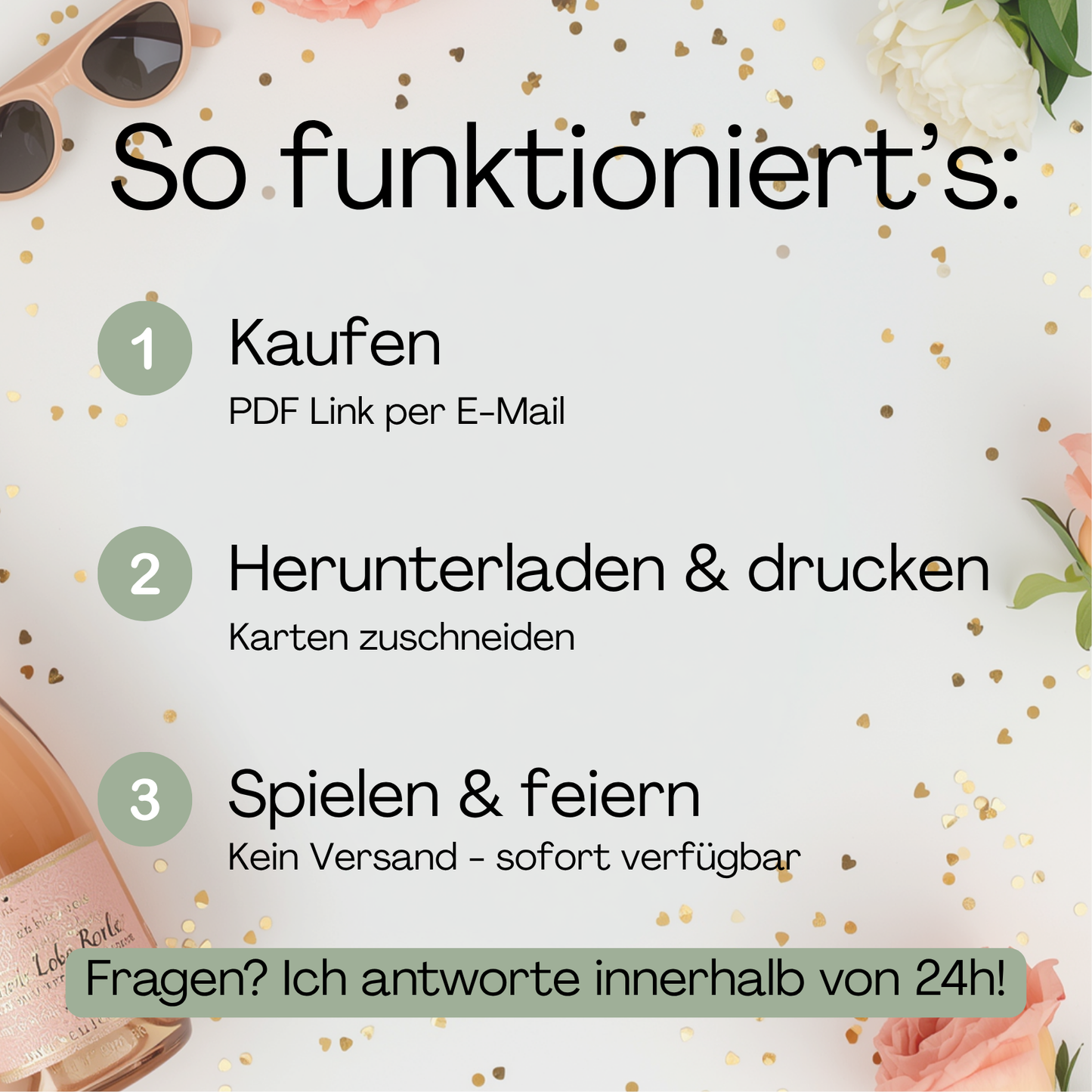 JGA Spieleset so funktioniert der Kauf Infograkf