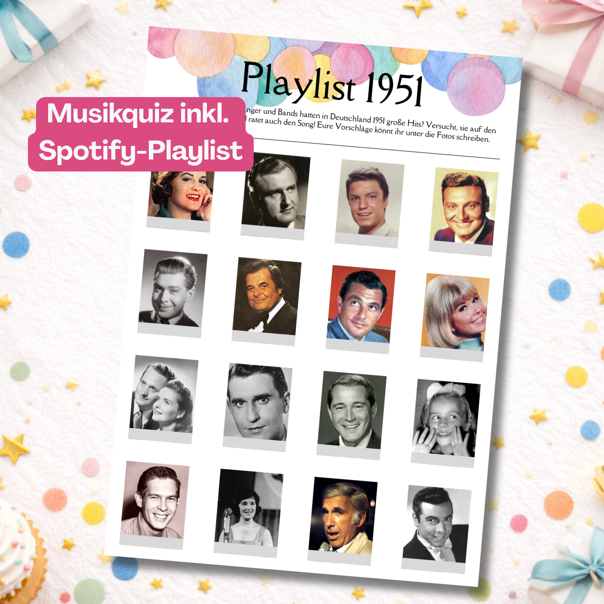 Musikquiz 1951 mit exklusiver Playslit bei Spotify