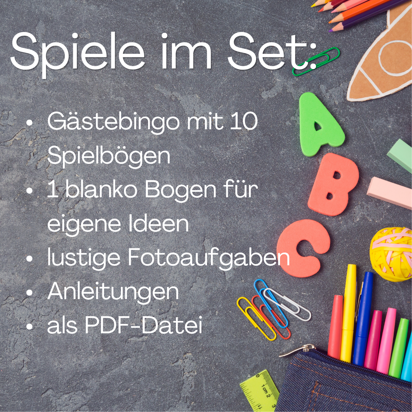 Einschulung Spiele Ideen Set - 2 Spiele zum Schulanfang
