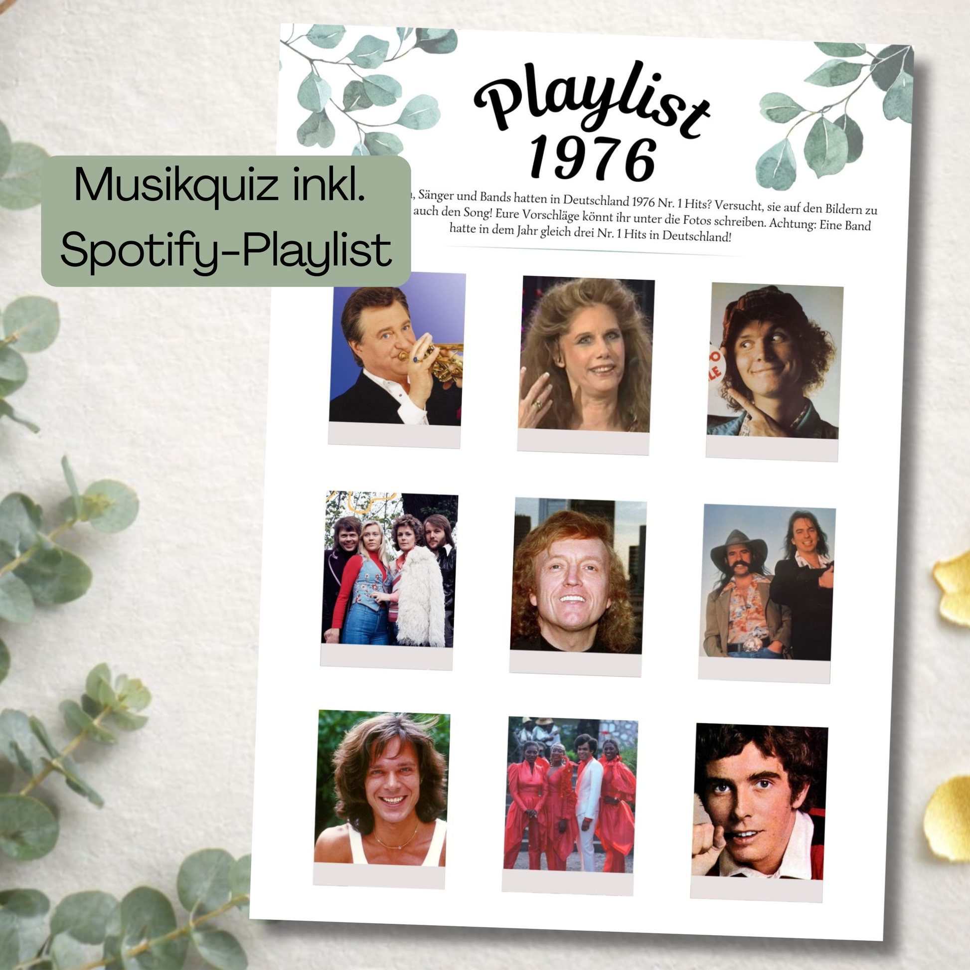 Musikquiz 1976 inkl. exklusiver Spotify Playlist