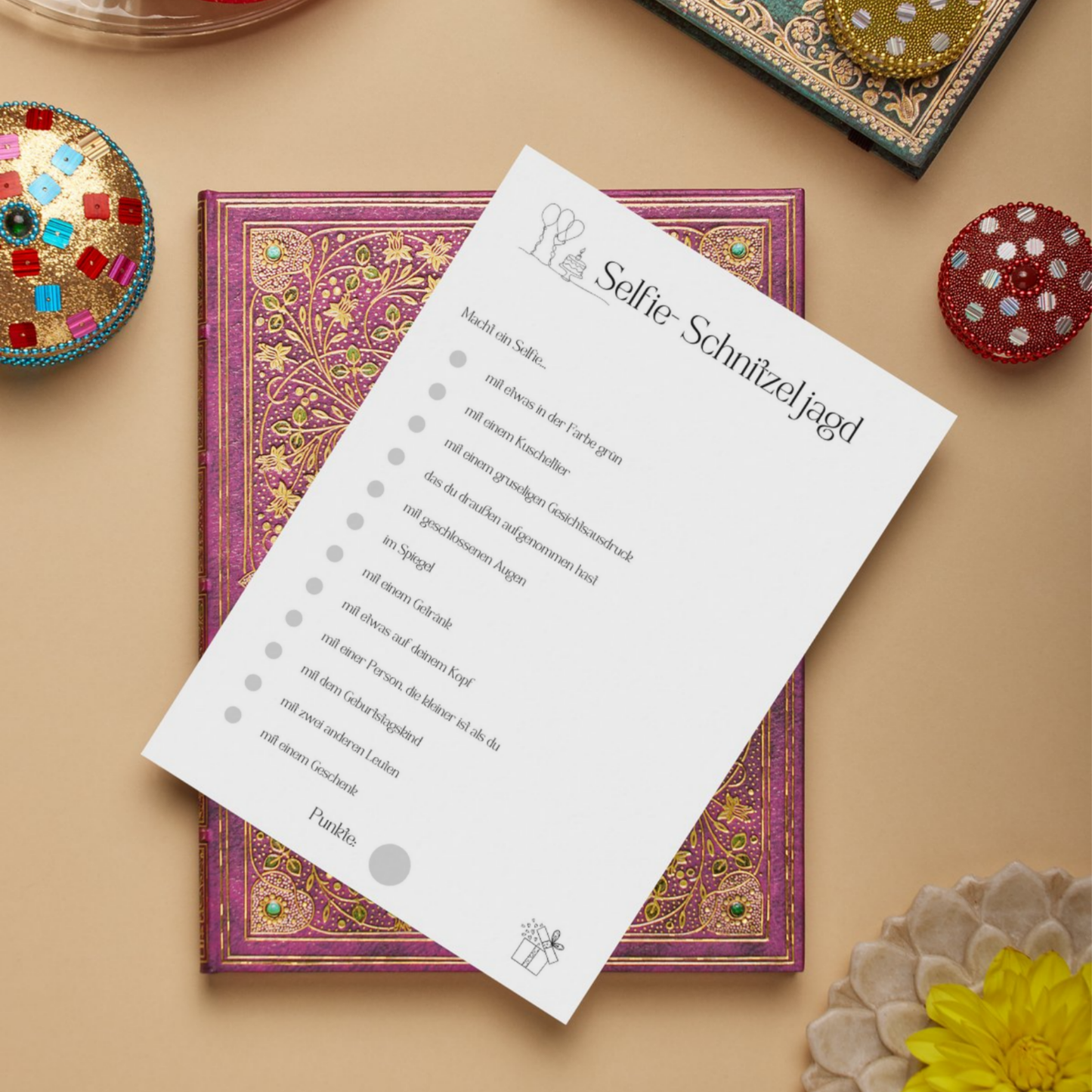 Teenager Geburtstag Spiele Set – 10 Partyspiele für Teenie Geburtstagsparty zum Ausdrucken, PDF, schwarz/weiß