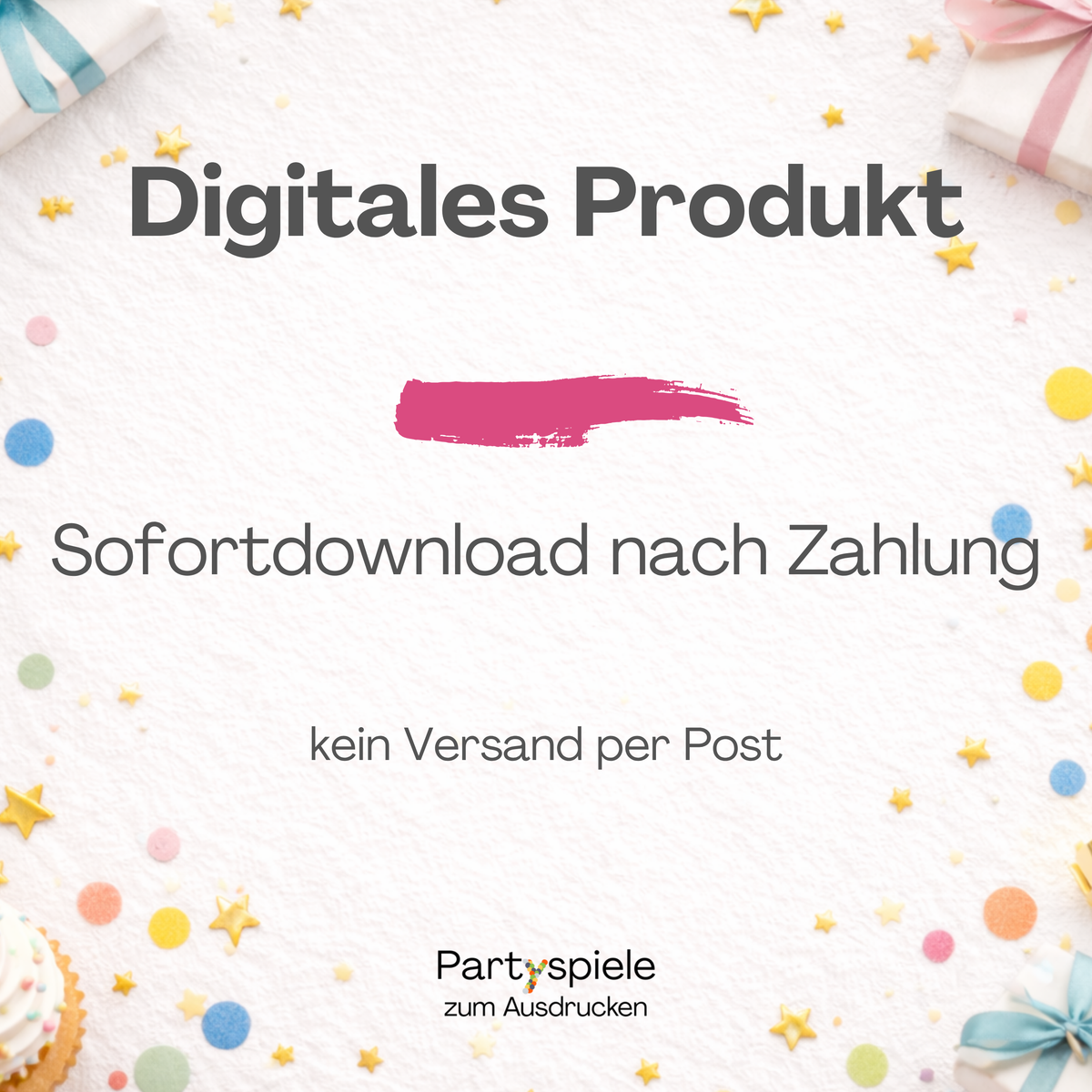 Digitales Produkt zum 30. Geburtstag – Partyspiele als PDF-Sofortdownload zum Ausdrucken, kein Versand
