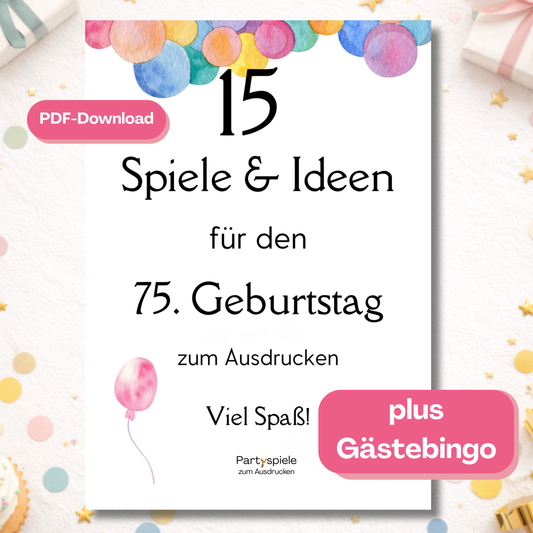 Spieleset 75. Geburtstag 