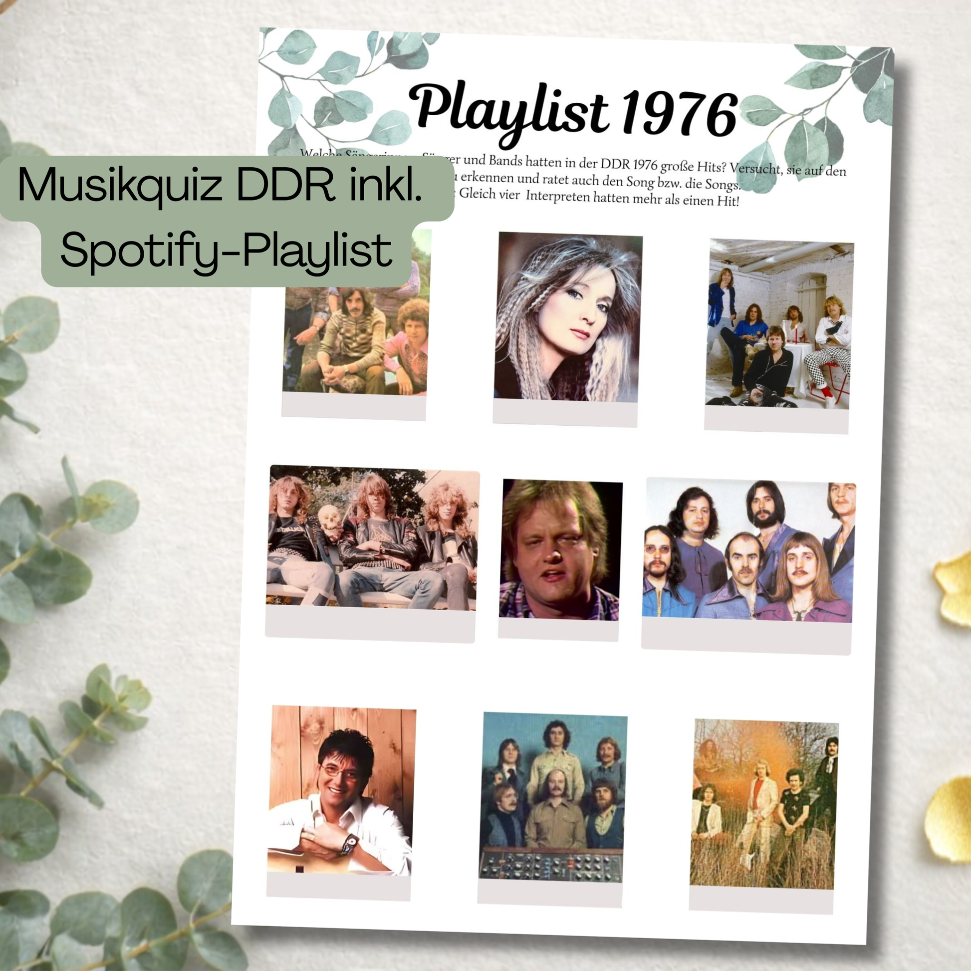 DDR Musikquiz inkl. Spotify Playlist