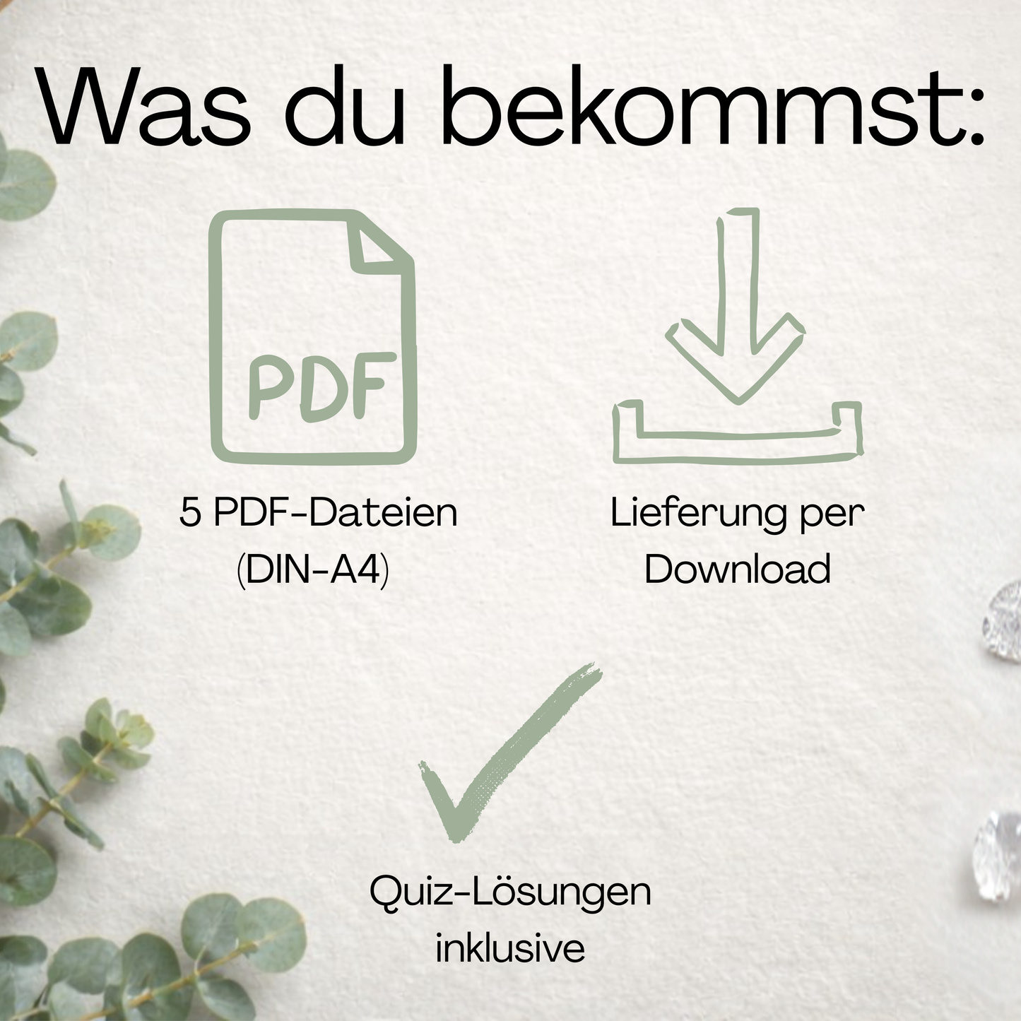 Digitale Partyspiele als PDF – 5 Dateien DIN A4 mit Lösungen inklusive